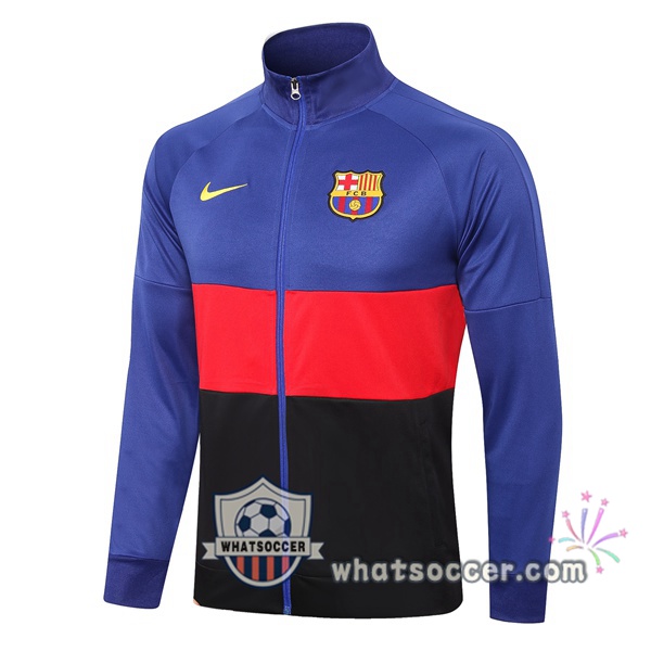 FC Barcelona Blue Red Black Soccer Jacket 2021-2022