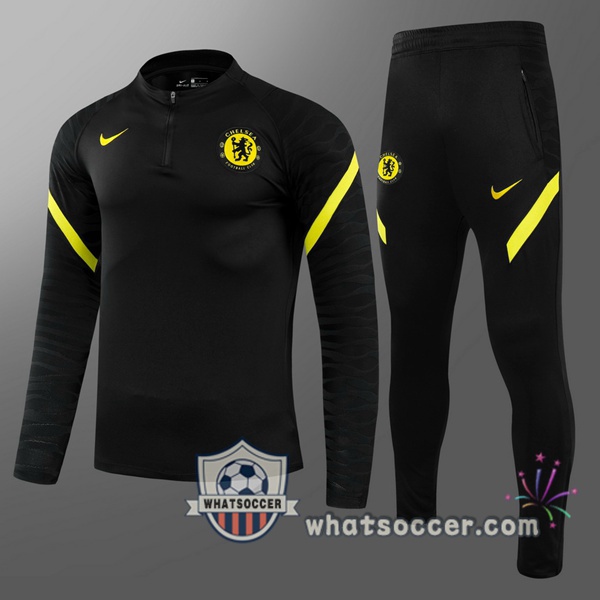 FC Chelsea Kids Black Tracksuit 2021-2022