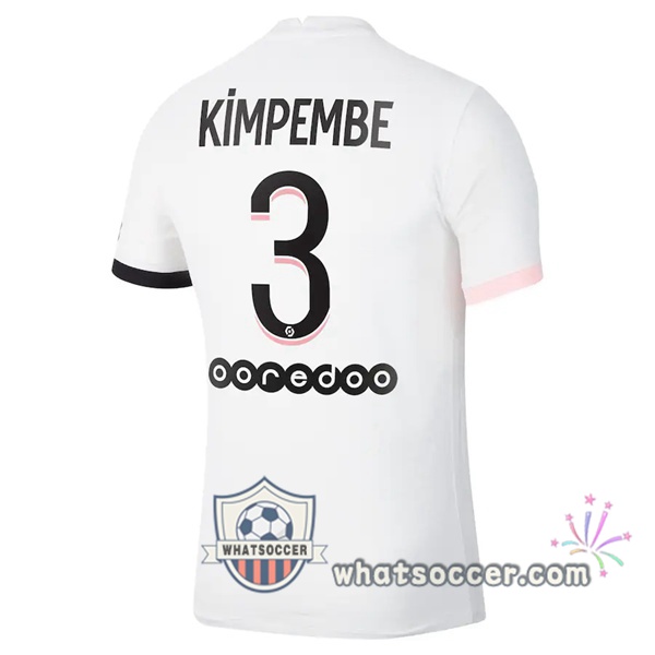 Jordan Paris PSG (Kimpembe 3) Away Soccer Jerseys 2021-2022