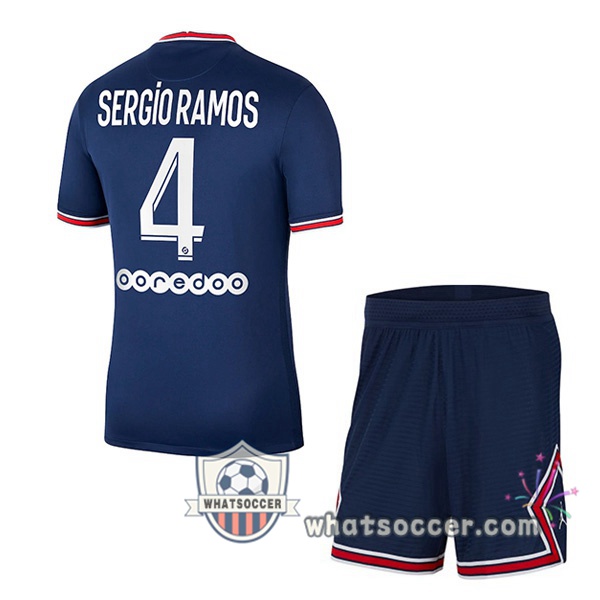 Jordan Paris PSG (Sergio Ramos 4) Home Soccer Jerseys 2021-2022