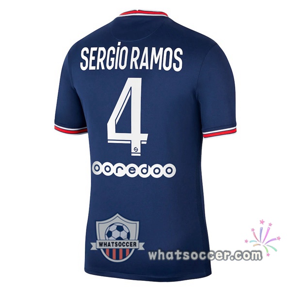Jordan Paris PSG (Sergio Ramos 4) Home Soccer Jerseys 2021-2022