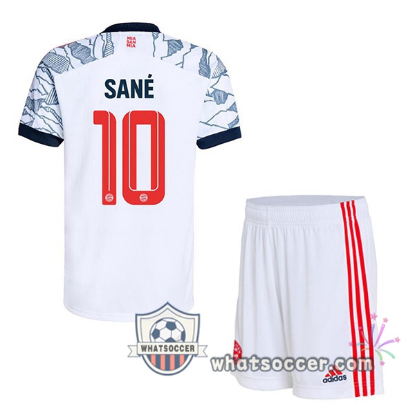 Bayern Munich (Sané 10) Kids Third Soccer Jerseys 2021-2022