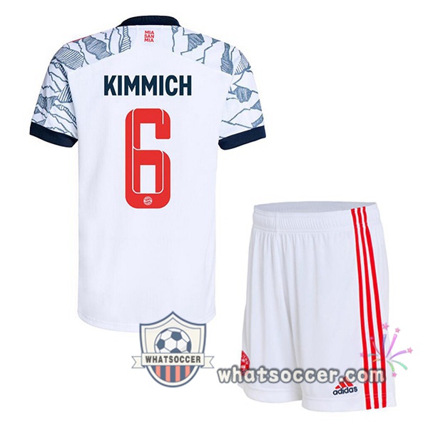 Bayern Munich (Kimmich 6) Kids Third Soccer Jerseys 2021-2022