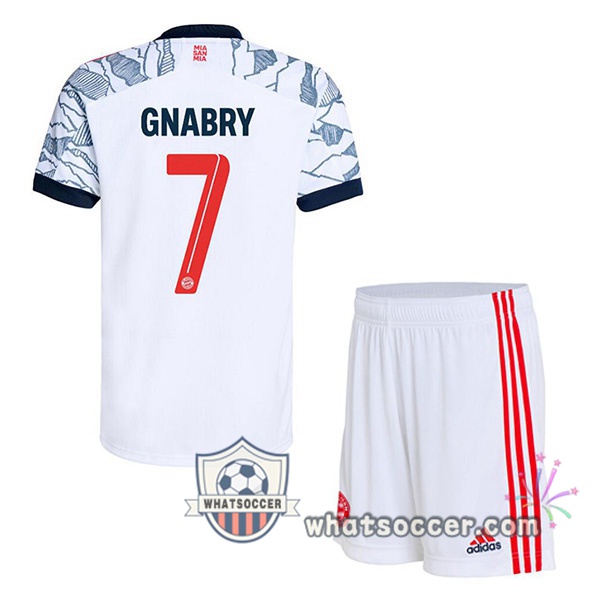 Bayern Munich (Gnabry 7) Kids Third Soccer Jerseys 2021-2022