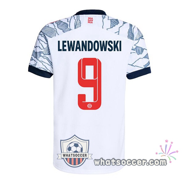 Bayern Munich (Lewandowski 9) Third Soccer Jerseys 2021-2022