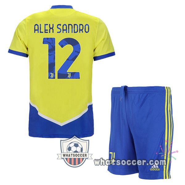 Juventus (ALEX SANDRO 12) Kids Third Soccer Jerseys 2021-2022