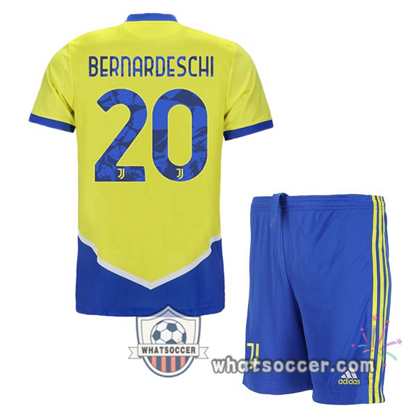Juventus (BERNARDESCHI 20) Kids Third Soccer Jerseys 2021-2022