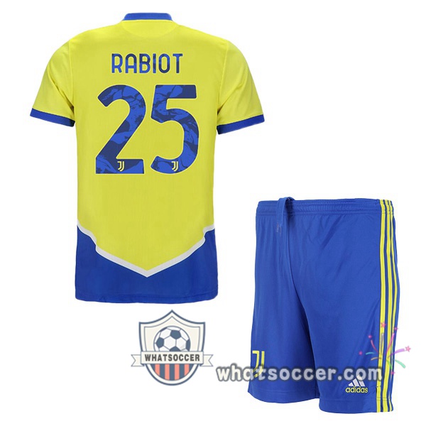 Juventus (RABIOT 25) Kids Third Soccer Jerseys 2021-2022