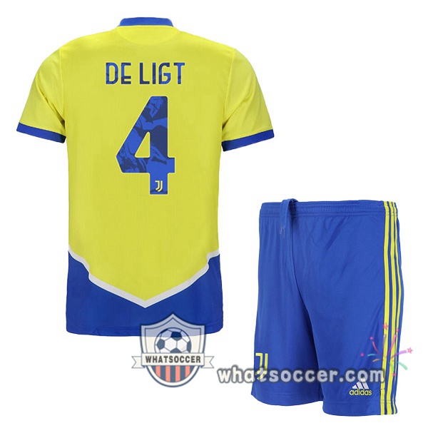 Juventus (DE LIGT 4) Kids Third Soccer Jerseys 2021-2022