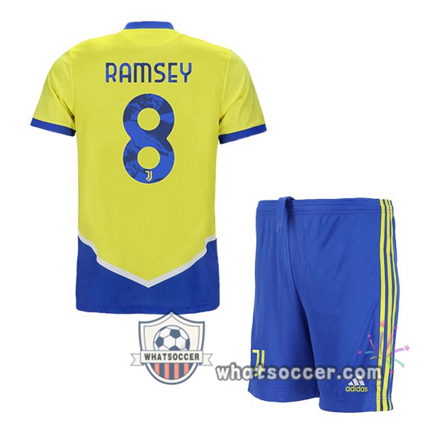 Juventus (RAMSEY 8) Kids Third Soccer Jerseys 2021-2022
