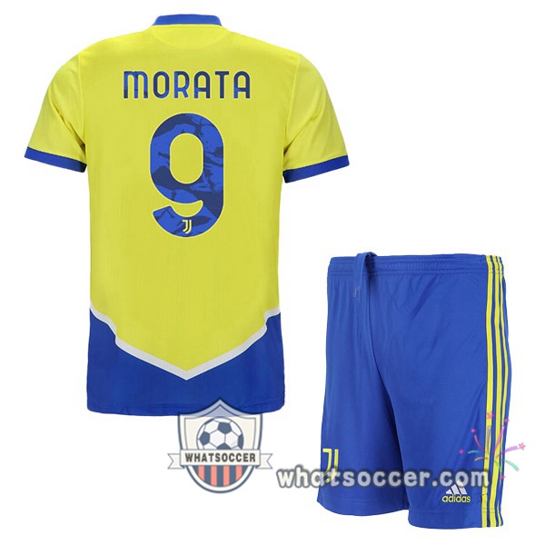 Juventus (MORATA 9) Kids Third Soccer Jerseys 2021-2022