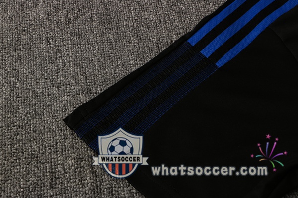 Training Polo Real Madrid + Pants Black 2021-2022