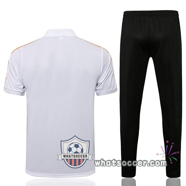 Training Polo Real Madrid + Pants White 2021-2022