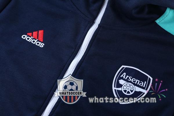 Arsenal Blue Royal Hooded Jacket 2021-2022