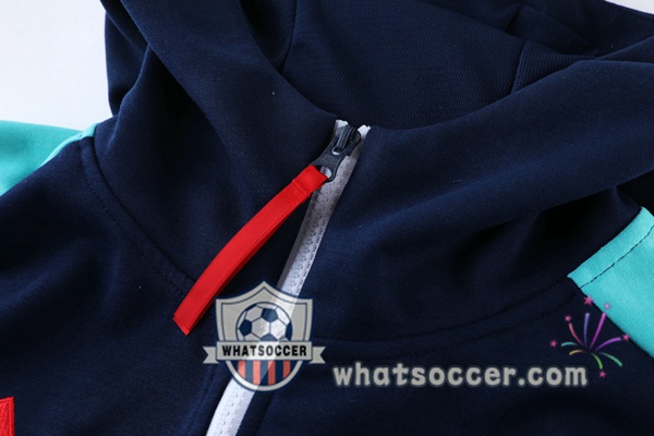 Arsenal Blue Royal Hooded Jacket 2021-2022