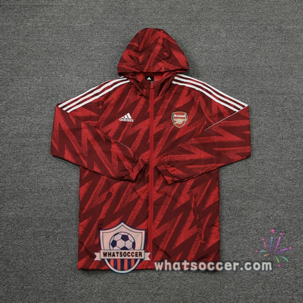 Arsenal Red Windbreaker Hoodie 2021-2022