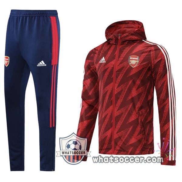 Arsenal Red Windbreaker Hoodie 2021-2022