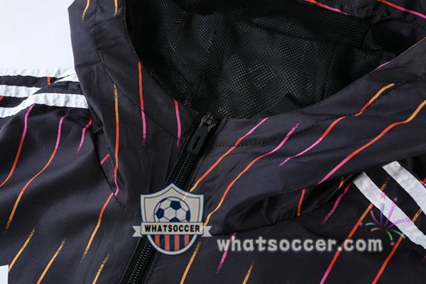 Juventus Black Windbreaker Hoodie 2021-2022