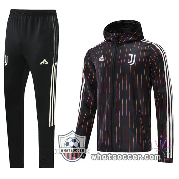 Juventus Black Windbreaker Hoodie 2021-2022