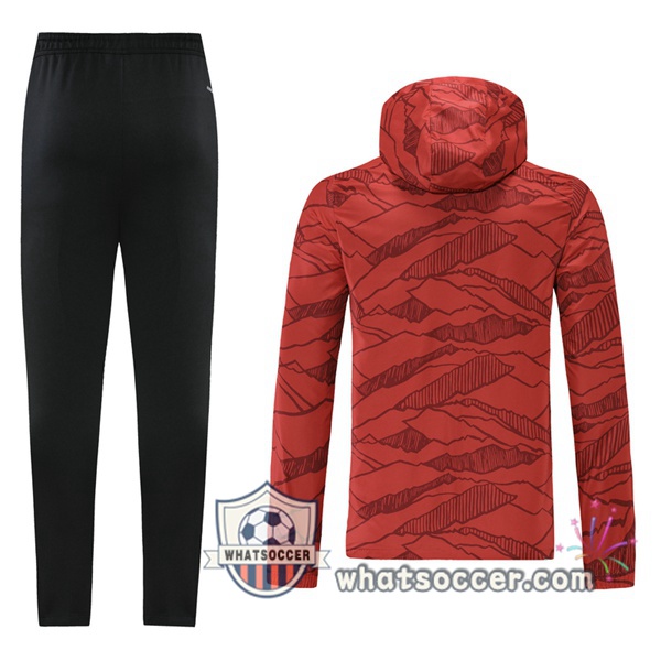 Bayern Munich Red Windbreaker Hoodie 2021-2022