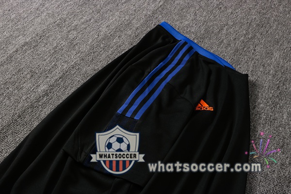 Real Madrid + Pants Black Training T-Shirt Suit 2021-2022