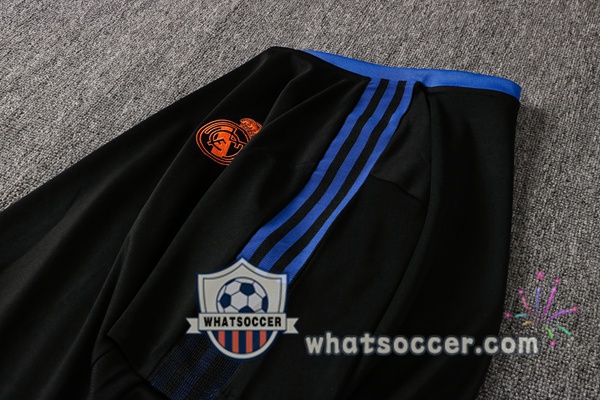 Real Madrid + Pants Black Training T-Shirt Suit 2021-2022