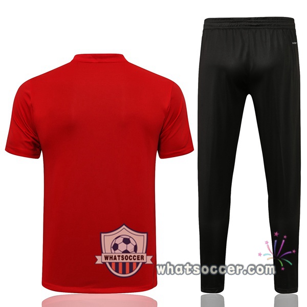 Arsenal + Pants Red Training T-Shirt Suit 2021-2022