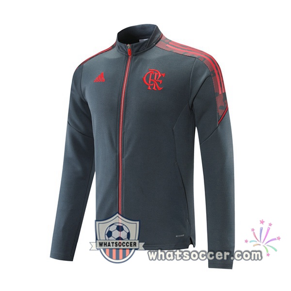Flamengo Gray Soccer Jacket 2021-2022