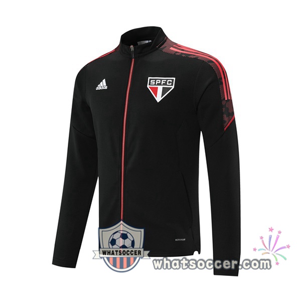 Sao Paulo FC Black Soccer Jacket 2021-2022