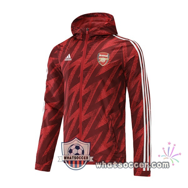 Arsenal Red Windbreaker Hoodie 2021-2022