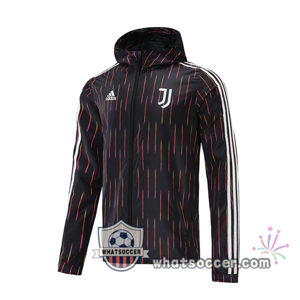 Juventus Black Windbreaker Hoodie 2021-2022