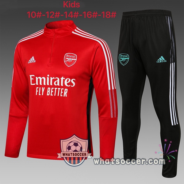 Arsenal Kids Red Tracksuit 2021-2022