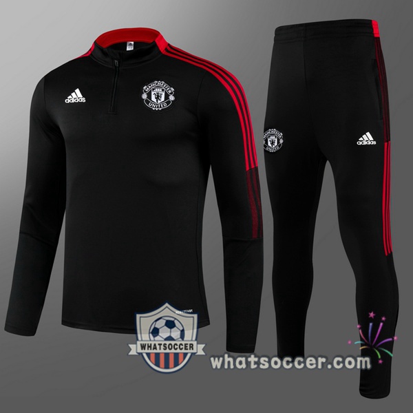 Manchester United Kids Black Tracksuit 2021-2022