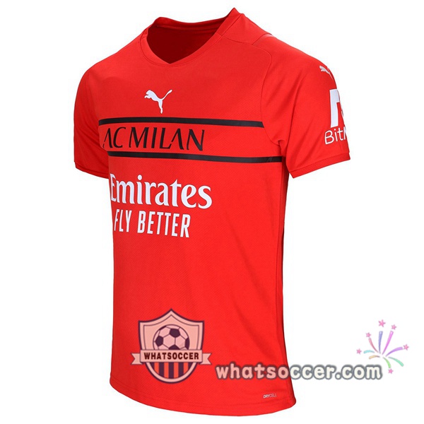 AC Milan Third Goalkeeper Red Soccer Jerseys 2021-2022