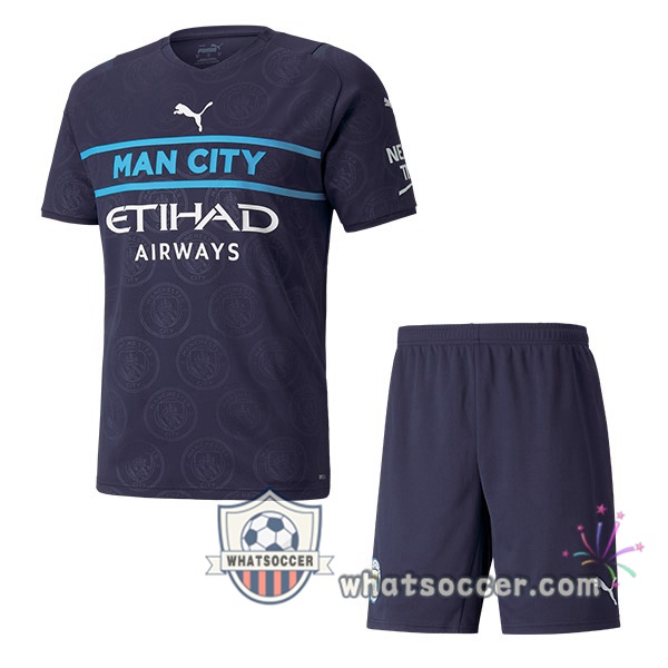 Manchester City Kids Third Soccer Jerseys 2021-2022