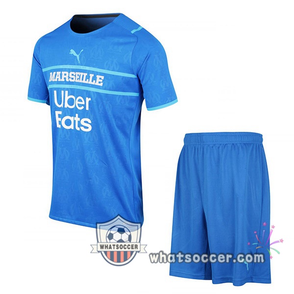Marseille OM Kids Third Soccer Jerseys 2021-2022