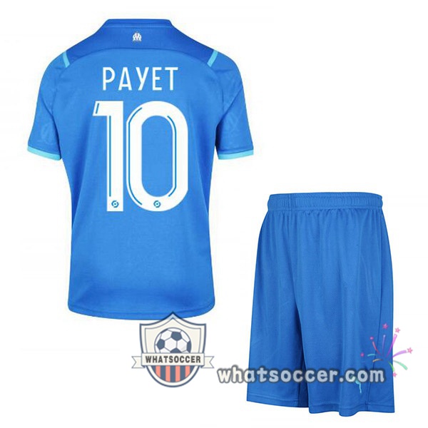 Marseille OM (PAYET 10) Kids Third Soccer Jerseys 2021-2022