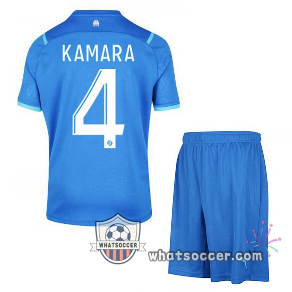 Marseille OM (KAMARA 4) Kids Third Soccer Jerseys 2021-2022