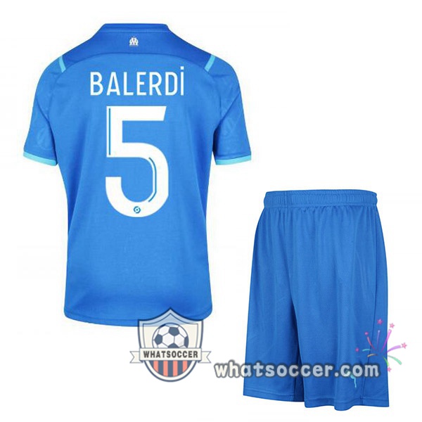 Marseille OM (BALERDI 5) Kids Third Soccer Jerseys 2021-2022