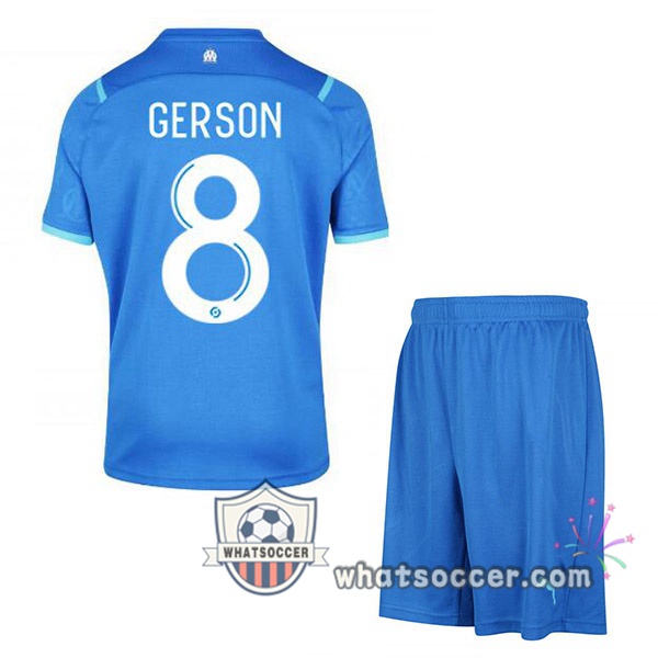 Marseille OM (GERSON 8) Kids Third Soccer Jerseys 2021-2022