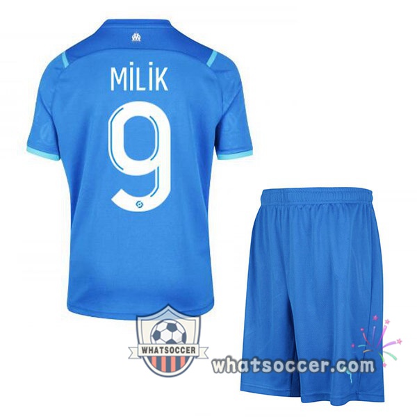 Marseille OM (MILIK 9) Kids Third Soccer Jerseys 2021-2022