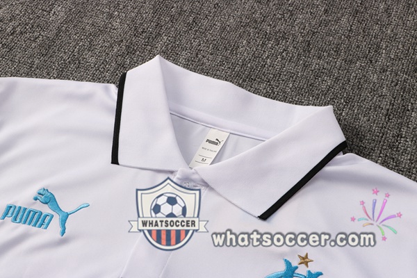 Training Polo Marseille OM + Pants White 2021-2022