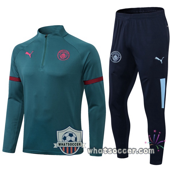 Manchester City Green Tracksuit 2021-2022