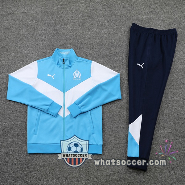 Marseille OM Blue White Training Jacket 2021-2022