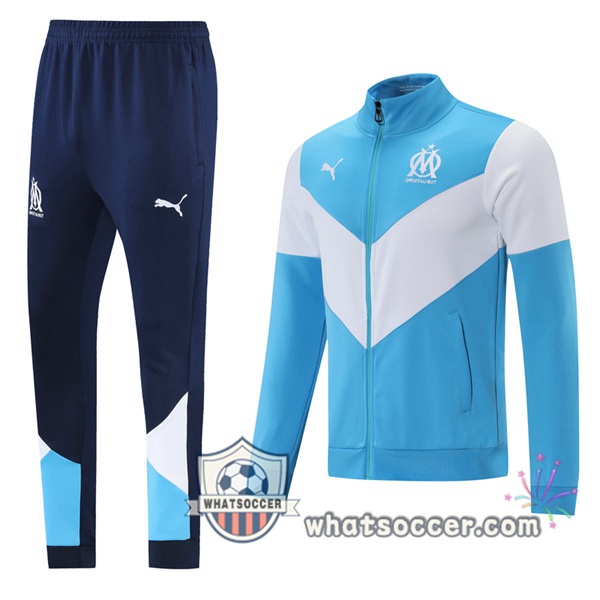 Marseille OM Blue White Training Jacket 2021-2022
