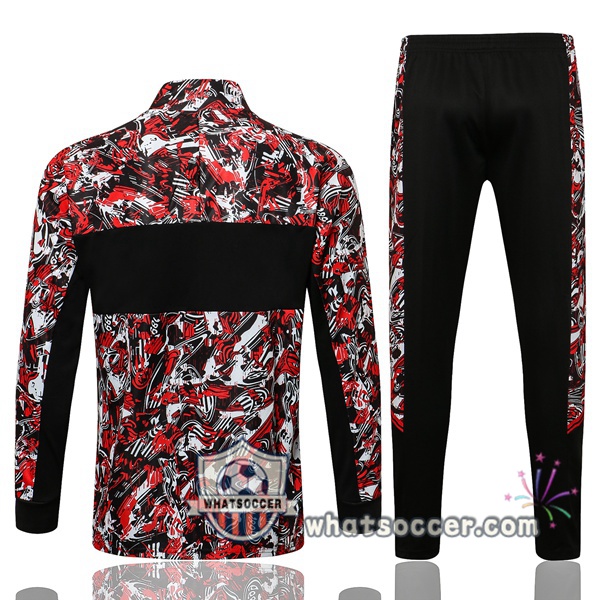 AC Milan Red Black Training Jacket 2021-2022
