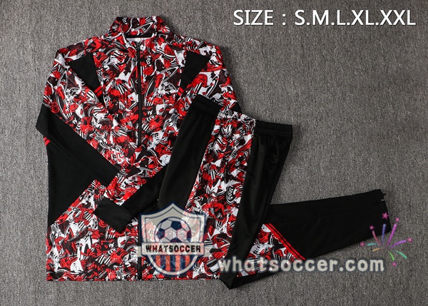AC Milan Red Black Training Jacket 2021-2022