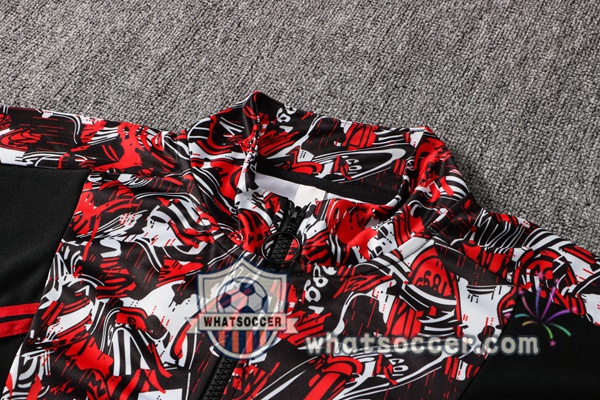AC Milan Red Black Training Jacket 2021-2022