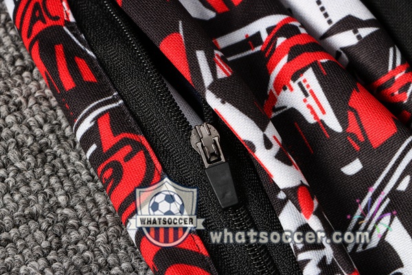 AC Milan Red Black Training Jacket 2021-2022