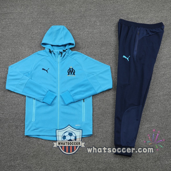 Marseille OM Blue Hooded Jacket 2021-2022